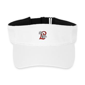 Buchstabe L Blüte Initiale - Recyceltes Visor Cap - Weiß - Vorne