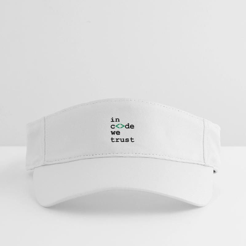 [ In code we trust ] Recyceltes Visor Cap
