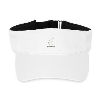 Sternzeichen Wassermann - Recyceltes Visor Cap - Weiß - Vorne