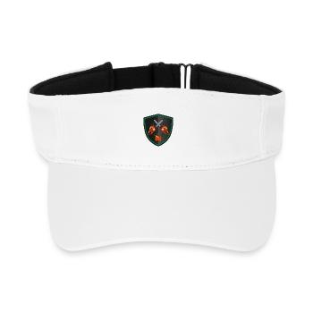 Armoiries de la tronçonneuse - Boîte combi de carburant - Visière de sport recyclée - blanc - Devant