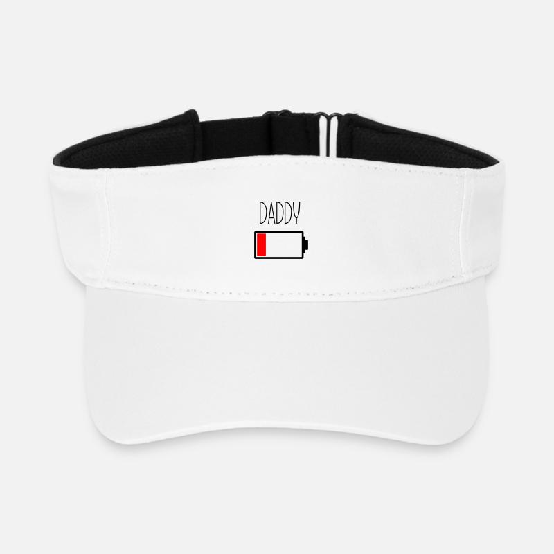 Battery Daddy - Recycled Sun Visor Cap - white