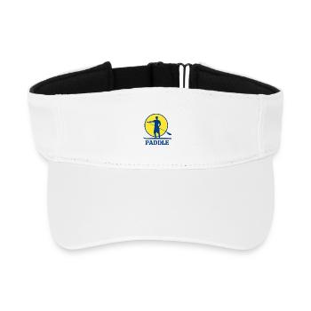 paddle, paddle fan, stand up - Recycled Sun Visor Cap - white - Front