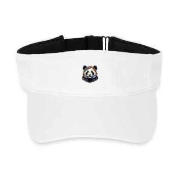 Panda - Recyceltes Visor Cap - Weiß - Vorne