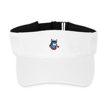 Seewolf Wolf Wölfe - Recyceltes Visor Cap - Weiß - Vorne