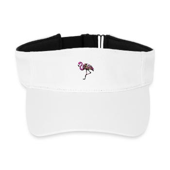 Flamingo - Recyceltes Visor Cap - Weiß - Vorne