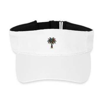 Palme - Recyceltes Visor Cap - Weiß - Vorne