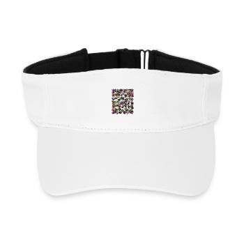 Gespenster Party. - Recyceltes Visor Cap - Weiß - Vorne
