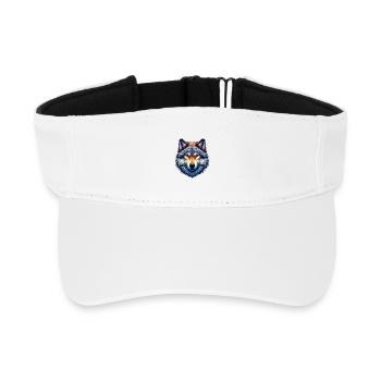 Loup - Visière de sport recyclée - blanc - Devant