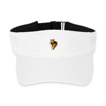 Snake (03) - Recycled Sun Visor Cap - white - Front