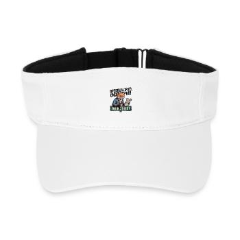Überqualifizierter Unterbezahlter Fuchs - Recyceltes Visor Cap - Weiß - Vorne
