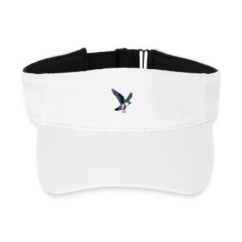 Wanderfalke Falke Greifvogel Falkner - Recyceltes Visor Cap - Weiß - Vorne
