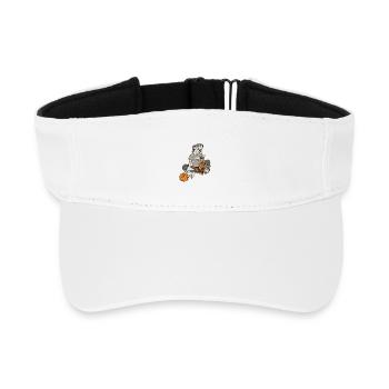 Crochet is fun - Recycled Sun Visor Cap - white - Front