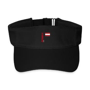 Wien - Recyceltes Visor Cap - Schwarz - Vorne