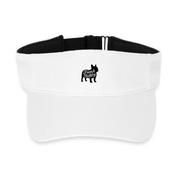 French bulldog frenchi Bully Bulldogge hundeshirt - Recyceltes Visor Cap - Weiß - Vorne