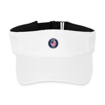 Austin Texas Shield - Recycled Sun Visor Cap - white - Front