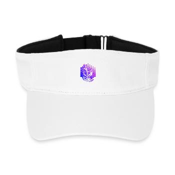 Clear windsurfing message - Recycled Sun Visor Cap - white - Front