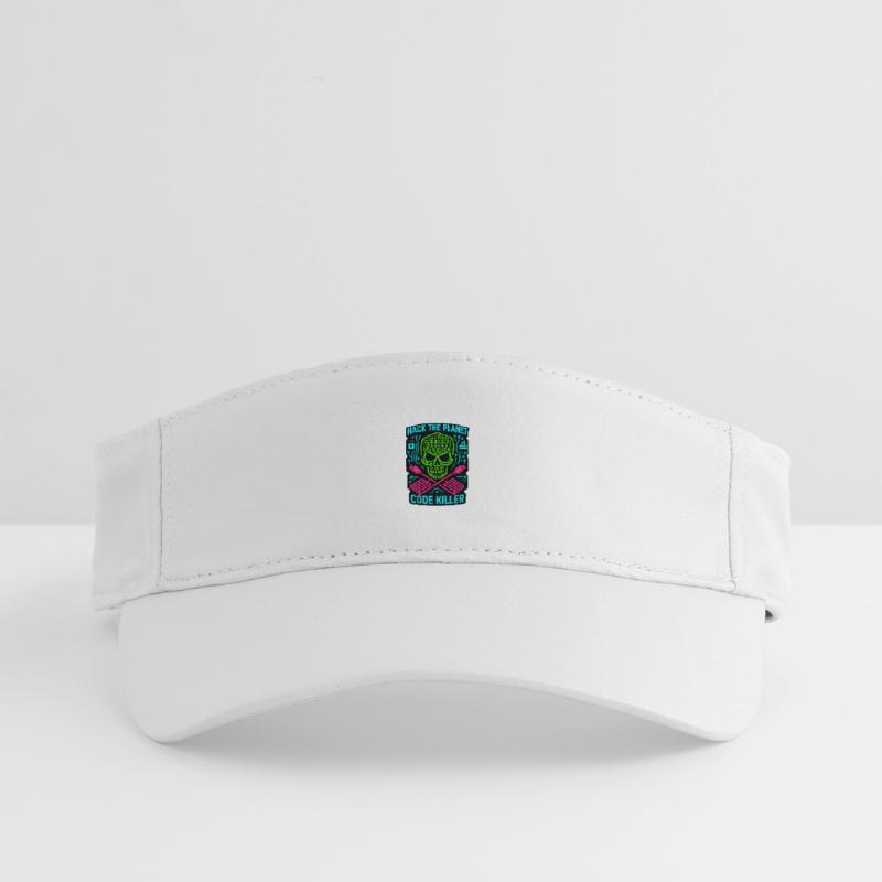 Hack the Planet Code Killer - Cyber Security Recycled Sun Visor Cap