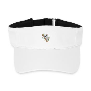 Koala Sun Branch - Recyceltes Visor Cap - Weiß - Vorne