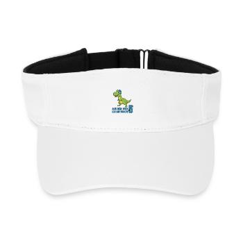 5 ans Dino - Visière de sport recyclée - blanc - Devant