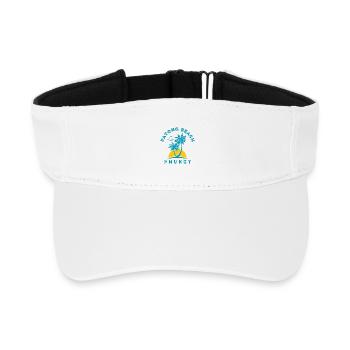 Patong Beach Phuket Palm Sunset - Recycled Sun Visor Cap - white - Front