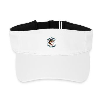 Papa Komm Wir Angeln Fischmotiv - Recyceltes Visor Cap - Weiß - Vorne