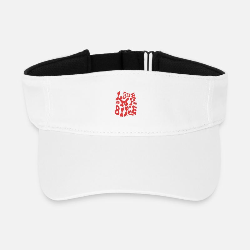 J’adore mon vélo - Visière de sport recyclée - blanc