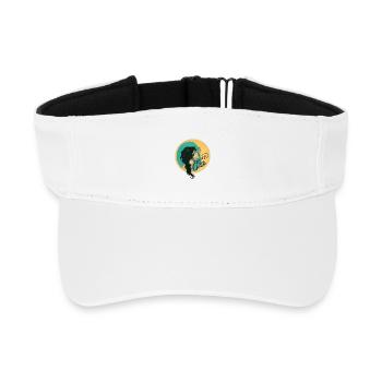 Moonlit Embrace - Recycled Sun Visor Cap - white - Front