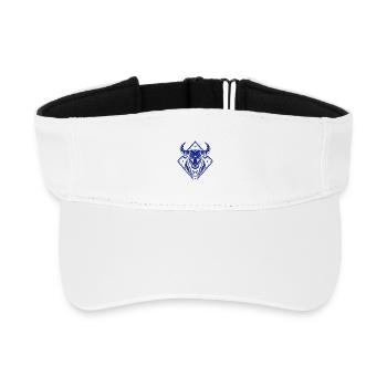Taureau géométrique - Force pure - Signe du zodiaque Taureau - Visière de sport recyclée - blanc - Devant