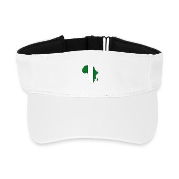 Niger Flag Africa - Recycled Sun Visor Cap - white - Front