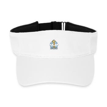 Girafe Laisse-toi derrière - Visière de sport recyclée - blanc - Devant