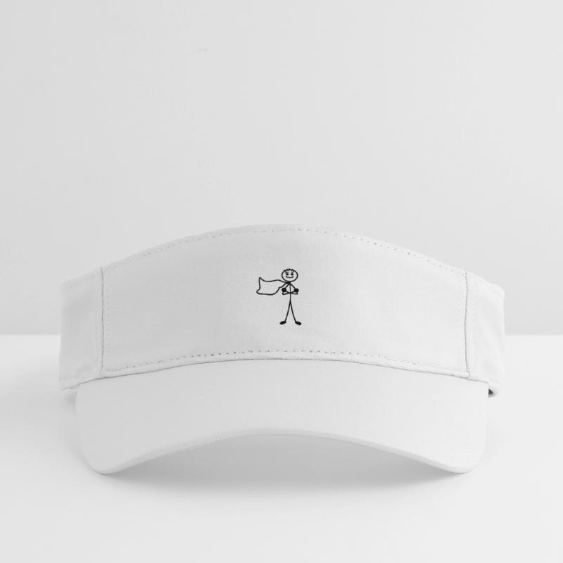 Super jung oder Mann und Umhang mit verschränkten Armen Recyceltes Visor Cap