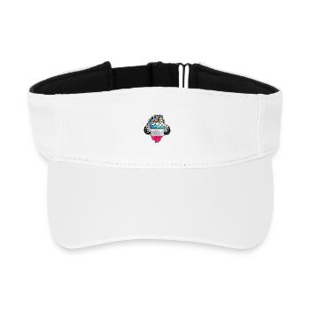 Rostock bright colors under the shirt - Recycled Sun Visor Cap - white - Front