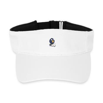 Oiseau caca - Visière de sport recyclée - blanc - Devant