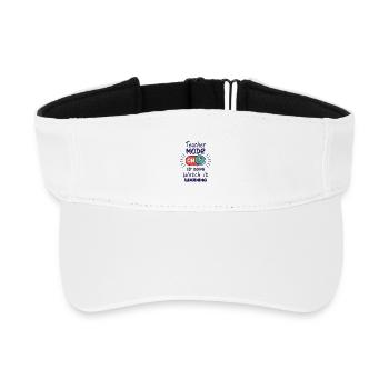 Teacher - Recycled Sun Visor Cap - white - Front