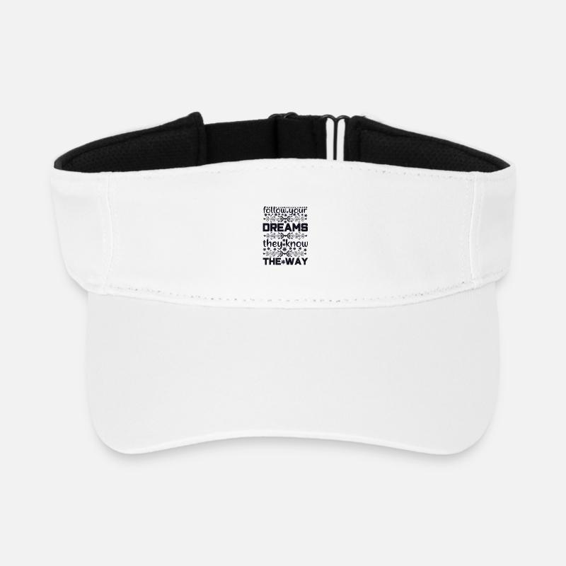 folge deine träumen - Recyceltes Visor Cap - Weiß