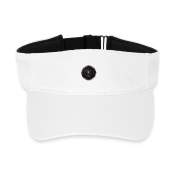 Fleur de Vie Cosmos Circle - Visière de sport recyclée - blanc - Devant