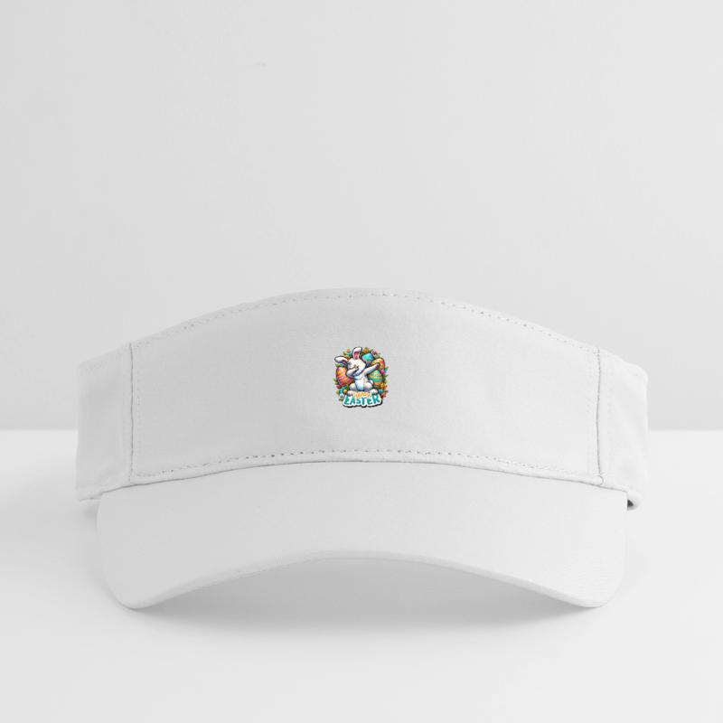 Happy Easter – Cute Easter Bunny with Dab Pose Recycled Sun Visor Cap