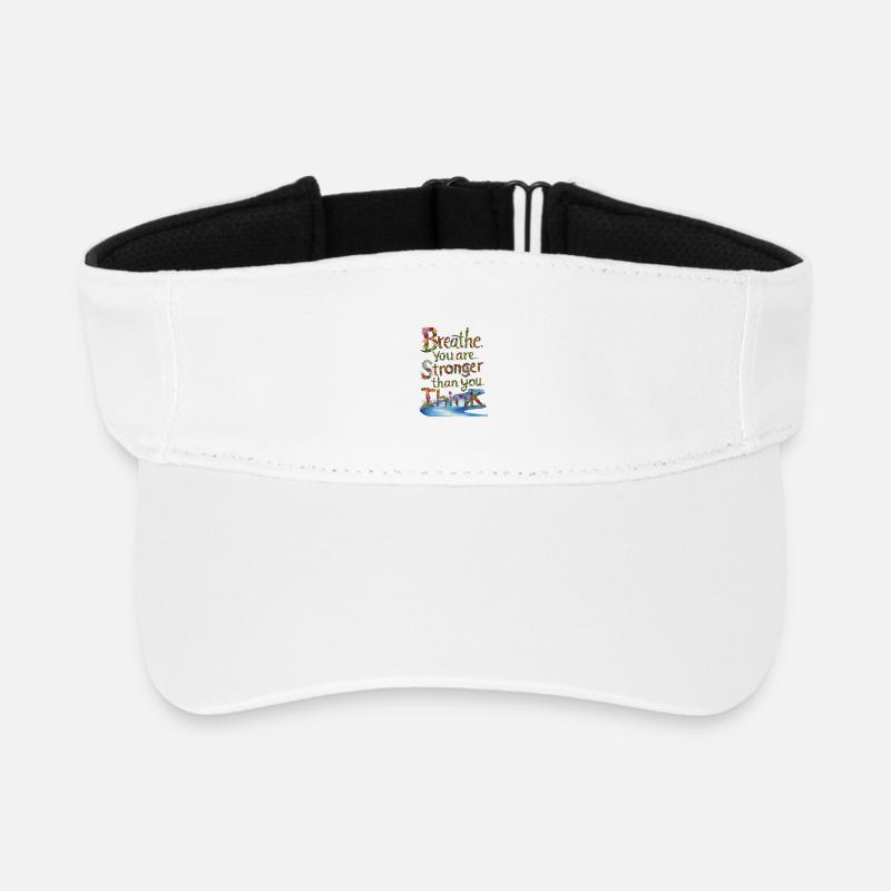 Bloemenwoordschap: Thanks, that's nice - Recycled Sun Visor Cap - white