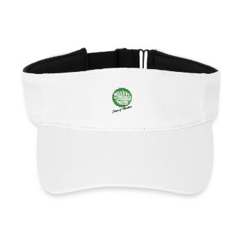 Monstera - Visière de sport recyclée - blanc - Devant