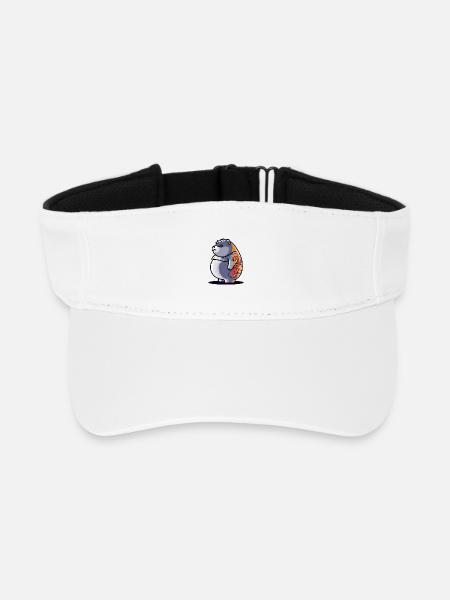 Launischer Bär - Recyceltes Visor Cap - Weiß