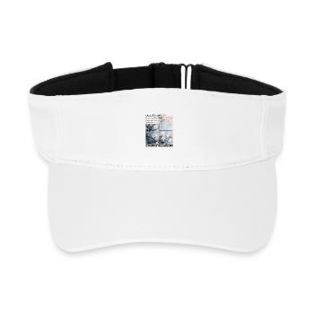 Cherry Blossom Sakura Flower Spring Nature Gift - Recycled Sun Visor Cap - white - Front