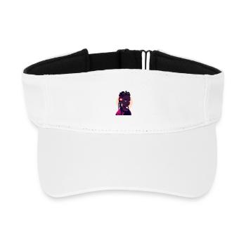 Princesse royale avec couronne - Visière de sport recyclée - blanc - Devant