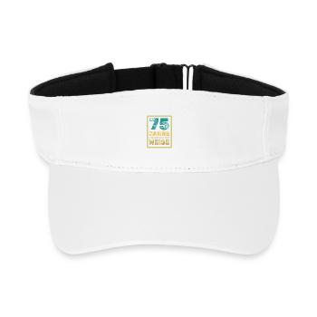 Weisheit 75 - Recyceltes Visor Cap - Weiß - Vorne