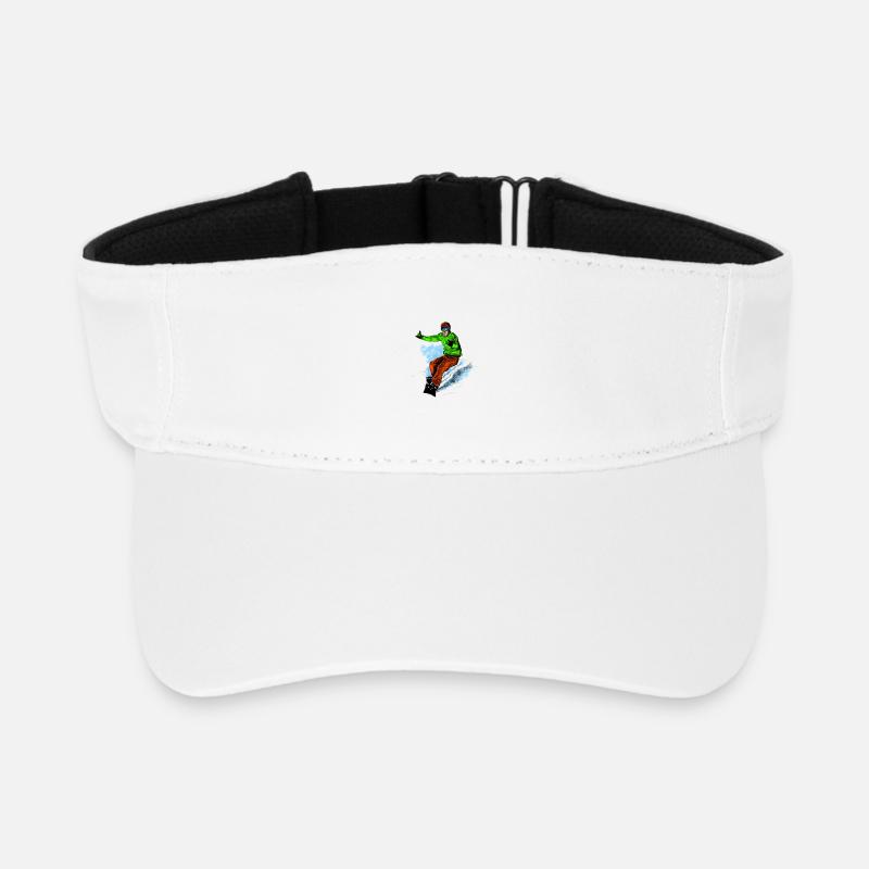 Snowboarding - Recyceltes Visor Cap - Weiß