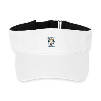 Campfire Therapist Camper Design for Camping - Recycled Sun Visor Cap - white - Front
