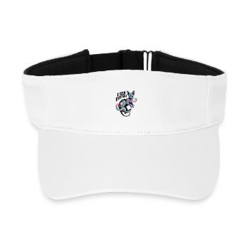 Cosmic Nebula Cat Artwork - Recycled Sun Visor Cap - white - Front