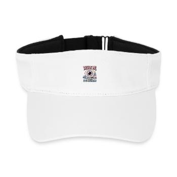 Optometrist Trust Me I'm an Eye-Dealist Optical - Recyceltes Visor Cap - Weiß - Vorne