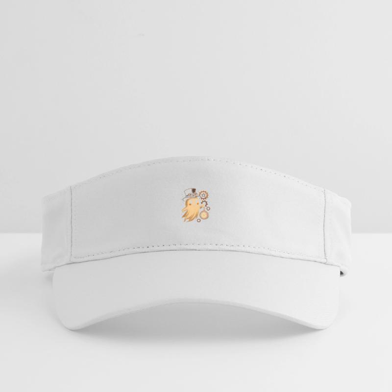 Steampunk Ghost Clockwork Recycled Sun Visor Cap