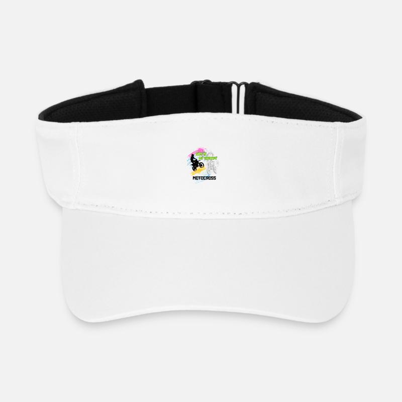 Motocross Graffiti - Recycled Sun Visor Cap - white
