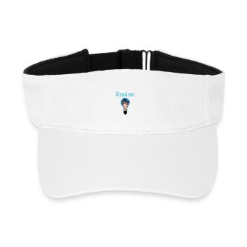 Student Design – Light Bulb Energy & Inspiration - Recycled Sun Visor Cap - white - Front